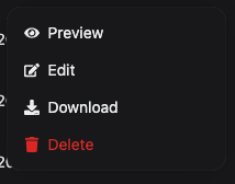 Actions Dropdown