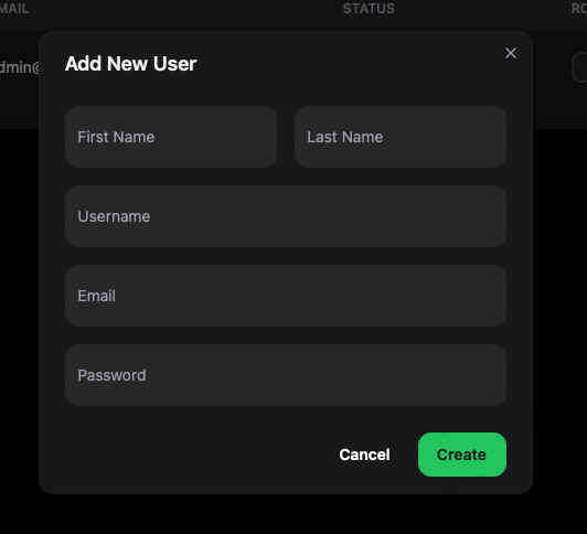 Add Users Modal