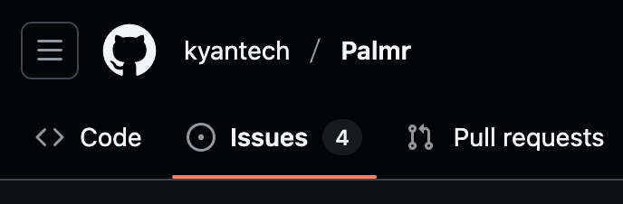 Palmr Profile Menu