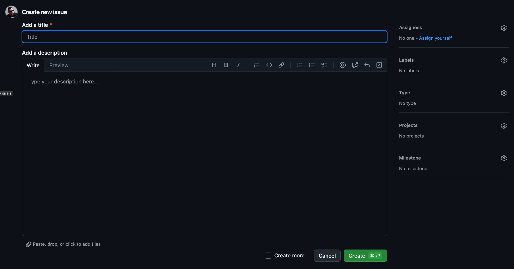 Palmr Profile Menu