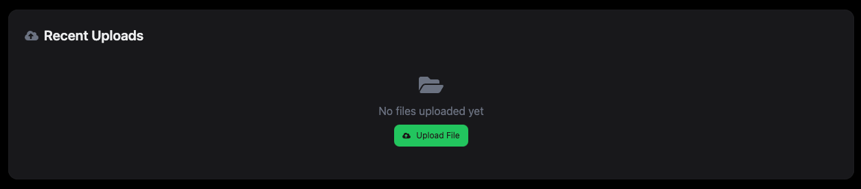 Recent Uploads Section