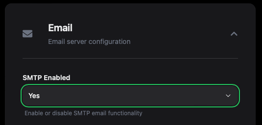 SMTP Enabled