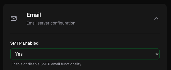 SMTP Enabled
