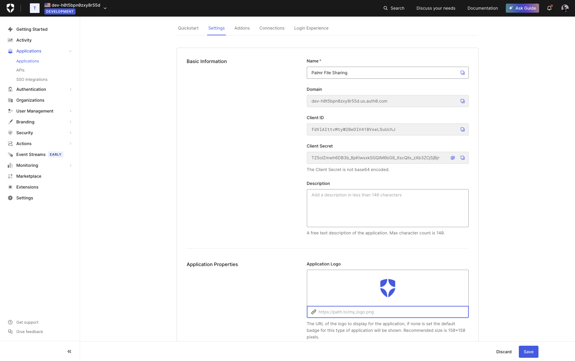 Auth0 OAuth Credentials
