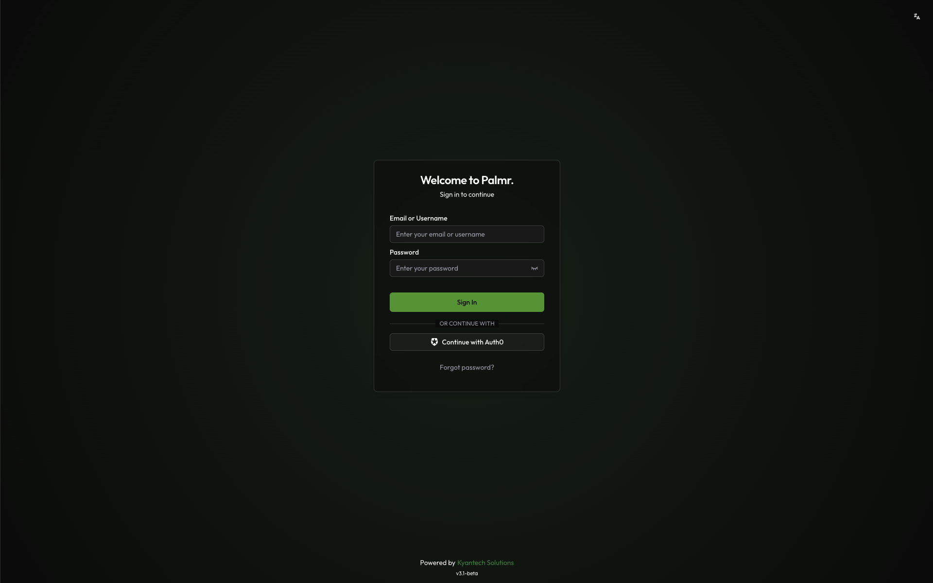 Sign in with Auth0