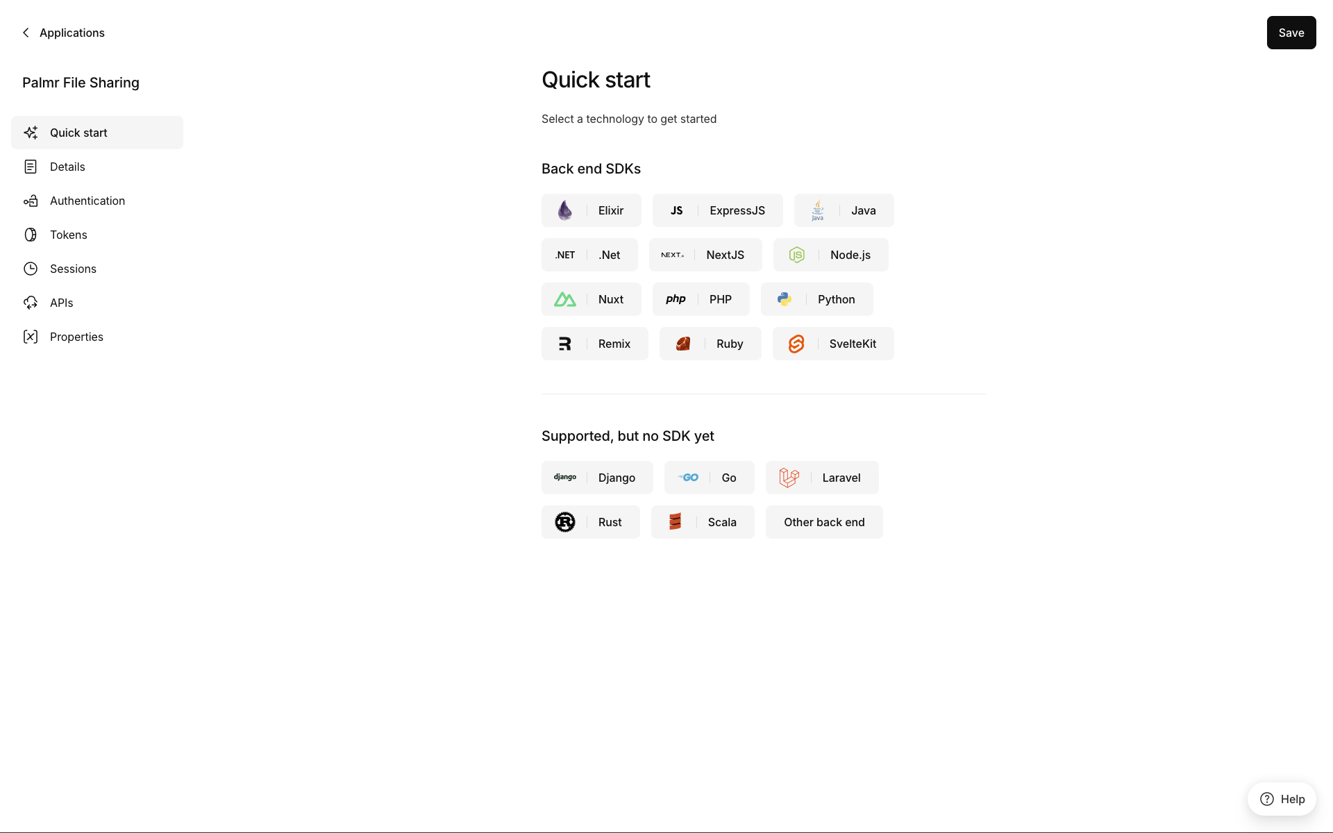 Kinde Application Page