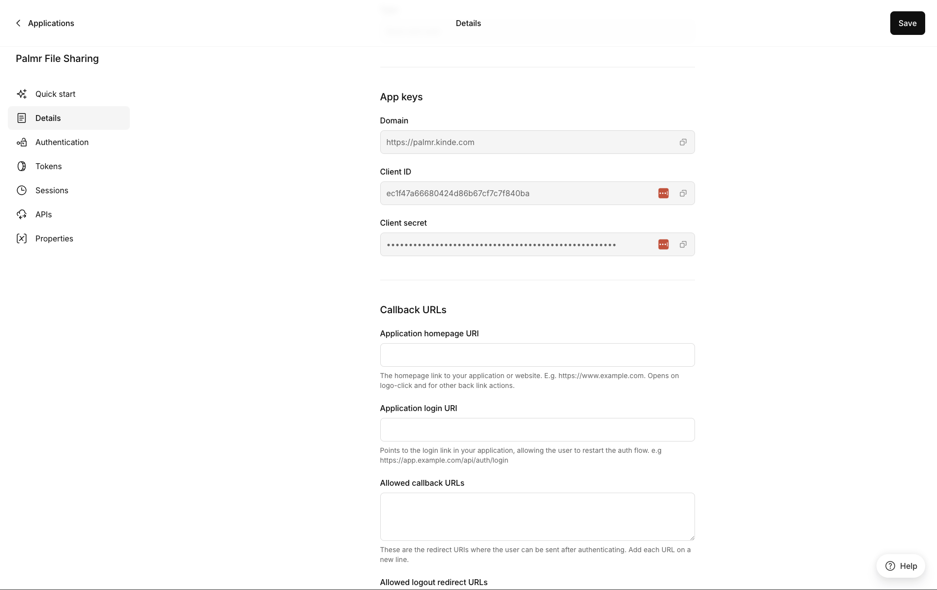 Kinde OAuth Credentials