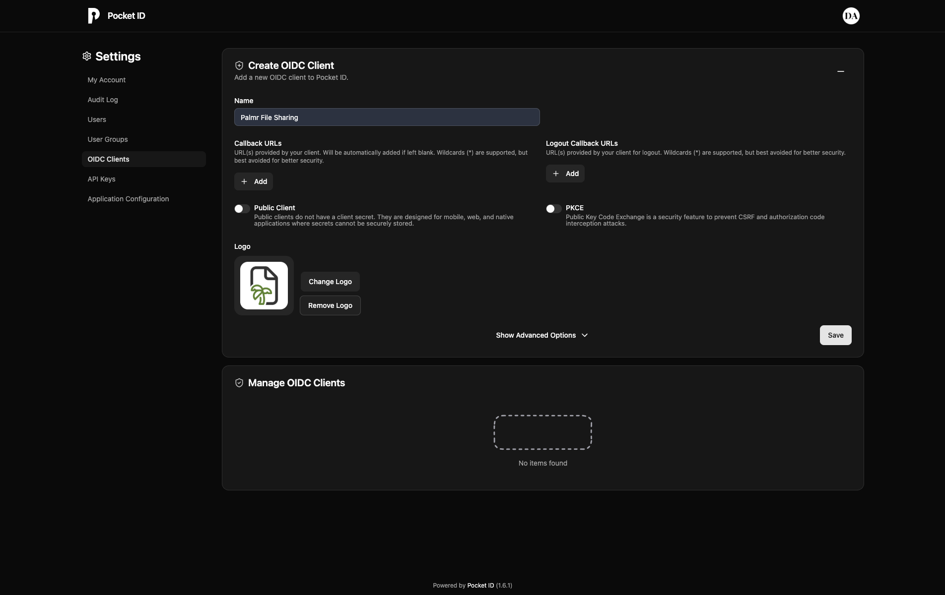 Create OIDC Client
